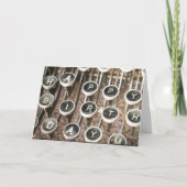 Typwriter Birthday Greeting Kaart (Voorkant)