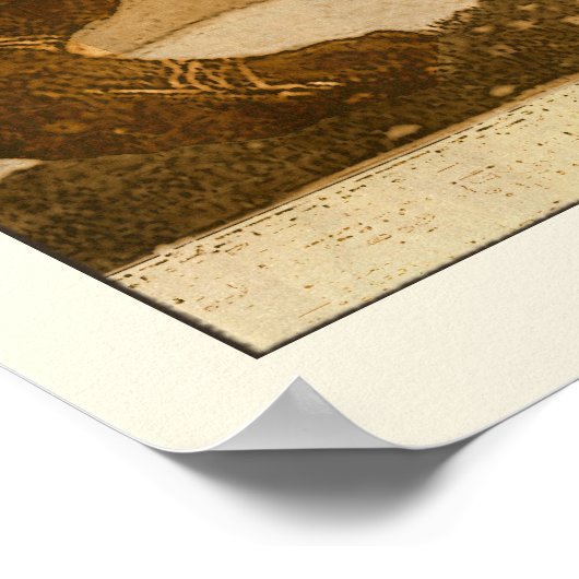 Tyr en Fenrir door John Bauer Poster (Hoek)