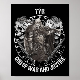 Tyr Gods of War and Justice Viking Nordic My Poster