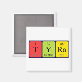 Tyra periodiek table name magnet (Voorkant / Achterkant)