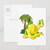 Tyrannian yellow Chomby gazing Briefkaart (Voorkant / Achterkant)