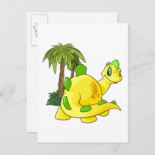 Tyrannian yellow Chomby gazing Briefkaart (Voorkant / Achterkant)