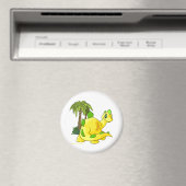 Tyrannian yellow Chomby gazing Magneet (Insitu (Vaatwasser))