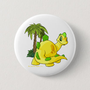 Tyrannian yellow Chomby gazing Ronde Button 5,7 Cm