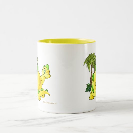 Tyrannian yellow Chomby gazing Tweekleurige Koffiemok (Center)