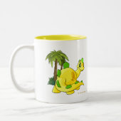 Tyrannian yellow Chomby gazing Tweekleurige Koffiemok (Links)