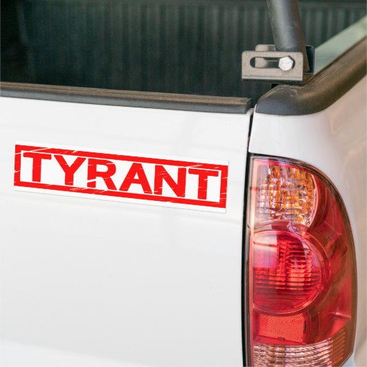 Tyranniekeur Bumpersticker (Op Truck)