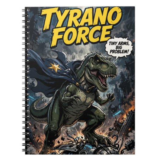 Tyranno Force: Tiny Arms, Big Problem! Notitieboek (Voorkant)