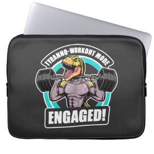 Tyranno-Workout Mode Betrokken bij Rex Workout Fit Laptop Sleeve