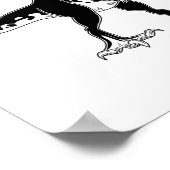 Tyrannosaur dinosaur poster (Hoek)