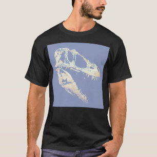 Tyrannosaur White Skull T-shirt