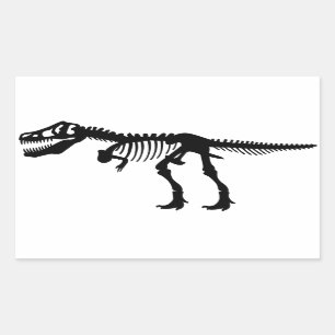 Tyrannosaurs Rex Dinosaur Skeleton Rechthoekige Sticker