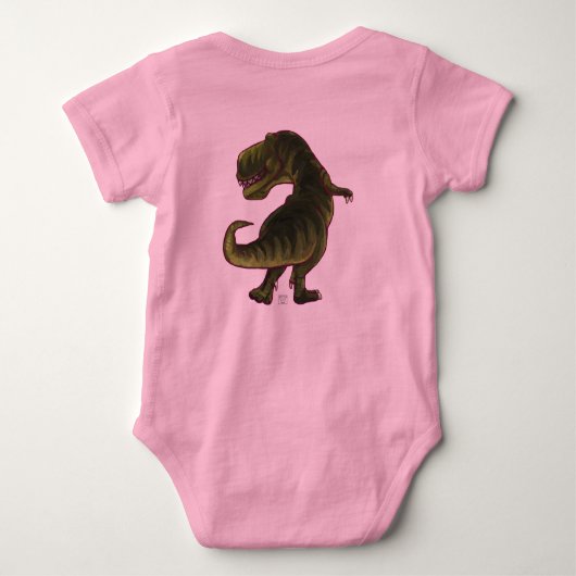 Tyrannosaurus Art Topjes Romper (Achterkant)