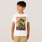 Tyrannosaurus Art Topjes T-shirt (Voorkant volledig)