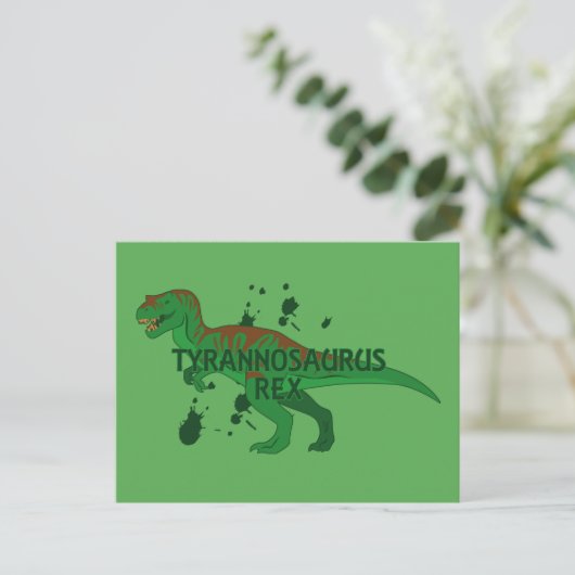 Tyrannosaurus Briefkaart (Staand voorkant)