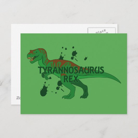 Tyrannosaurus Briefkaart (Voorkant / Achterkant)