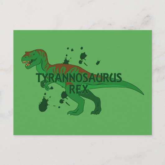 Tyrannosaurus Briefkaart (Voorkant)