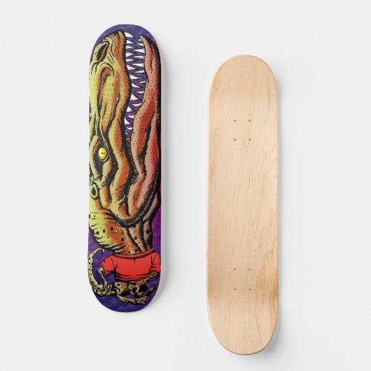 Tyrannosaurus Decks Skateboard (Gouden Variant) (Voorkant)