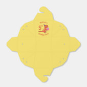 Tyrannosaurus Dinosaur Cartoon Verjaardag Bedankdoosjes (Uitgevouwen)