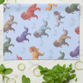 Tyrannosaurus Dinosaur dino Pattern Cute Summer Theedoek (Gevouwen)