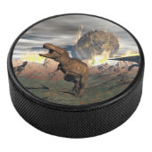 Tyrannosaurus dinosaur exctinctie - 3D rendering Hockey Puck (3/4)