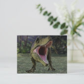 Tyrannosaurus Dinosaur Oerwoud Scene Briefkaart (Staand voorkant)