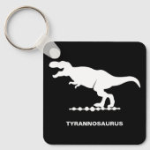 Tyrannosaurus Dinosaur Silhouette Sleutelhanger (Voorkant)
