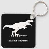 Tyrannosaurus Dinosaur Silhouette Sleutelhanger (Achterkant)