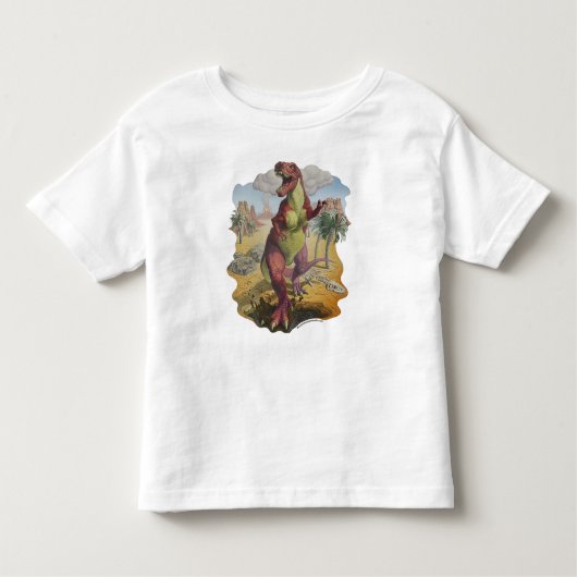 Tyrannosaurus Dinosaur White Tshirt (Voorkant)