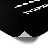 Tyrannosaurus dinosaurus silhouet poster (Hoek)