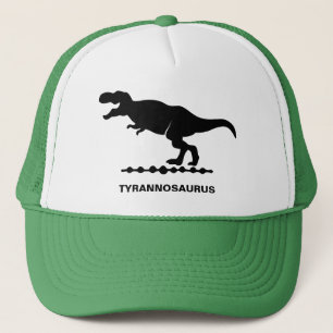 Tyrannosaurus dinosaurus silhouet trucker pet