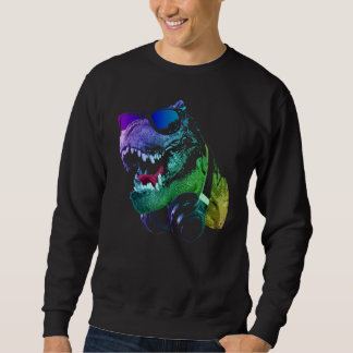 Tyrannosaurus dinosaurus T rex met zonnebril en H Trui