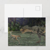 Tyrannosaurus-dinosauruslandschap Briefkaart (Voorkant / Achterkant)