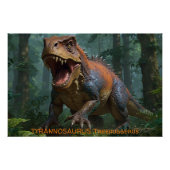 Tyrannosaurus Fun Ecology Perfect Poster (Voorkant)