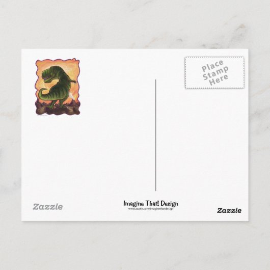 Tyrannosaurus Gifts & Accessoires Briefkaart (Achterkant)