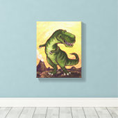 Tyrannosaurus Gifts & Accessoires Canvas Afdruk (Insitu (Houten vloer))