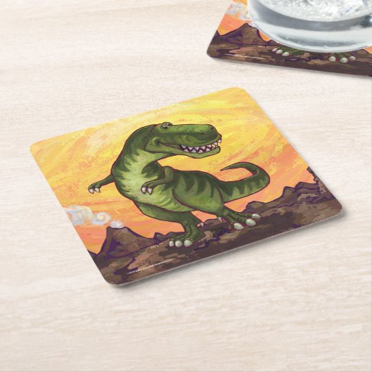Tyrannosaurus Gifts & Accessoires Kartonnen Onderzetters (Schuin)