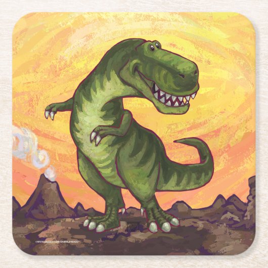 Tyrannosaurus Gifts & Accessoires Kartonnen Onderzetters (Voorkant)