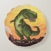 Tyrannosaurus Gifts & Accessoires Rond Kussen (Achterkant)