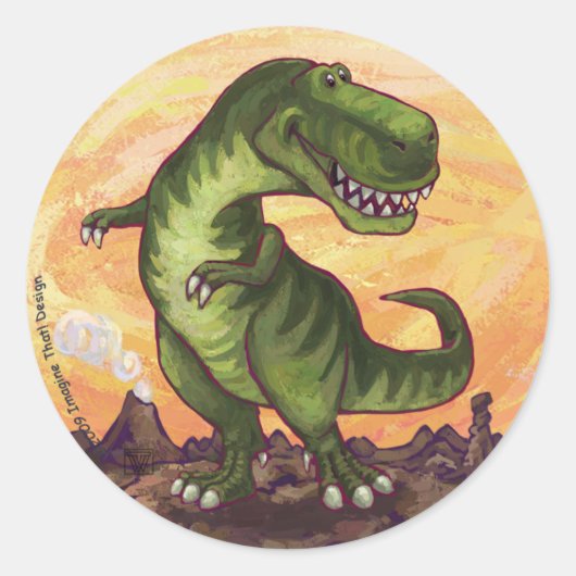Tyrannosaurus Gifts & Accessoires Ronde Sticker (Voorkant)