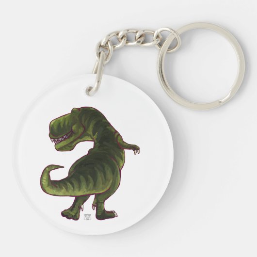 Tyrannosaurus Gifts & Accessoires Sleutelhanger (Achterkant)