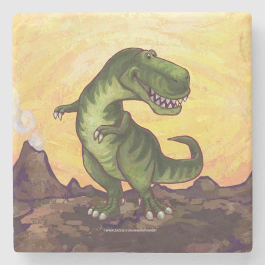 Tyrannosaurus Gifts & Accessoires Stenen Onderzetter (Voorkant)
