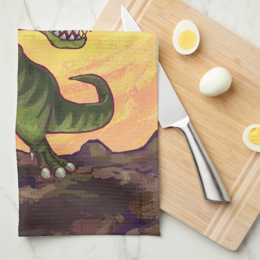 Tyrannosaurus Gifts & Accessoires Theedoek (Quarter Fold)