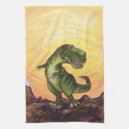 Tyrannosaurus Gifts & Accessoires Theedoek (Verticaal)