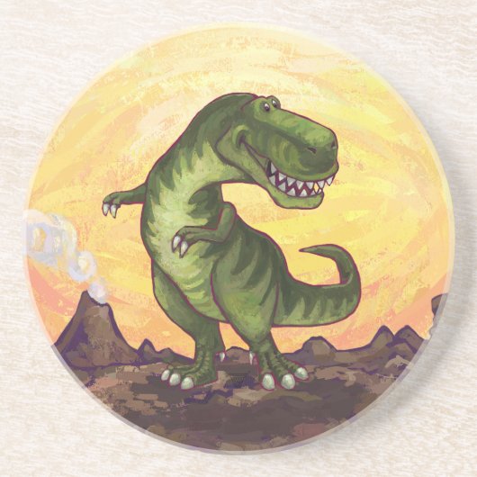Tyrannosaurus Gifts & Accessoires Zandsteen Onderzetter (Voorkant)