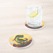 Tyrannosaurus Gifts & Accessoires Zandsteen Onderzetter (Zijkant)