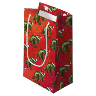 Tyrannosaurus Kerstmis Klein Cadeauzakje