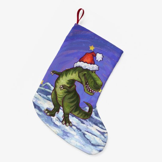 Tyrannosaurus Kerstmis Kleine Kerstsok (Voorkant (Hangend))