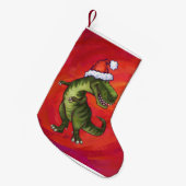 Tyrannosaurus Kerstmis Kleine Kerstsok (Voorkant (Hangend))