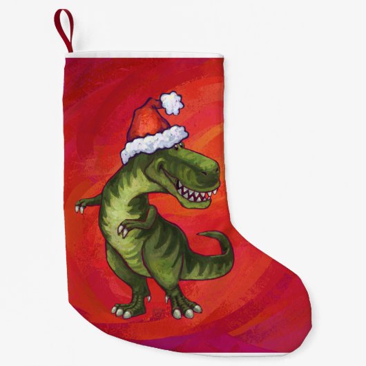 Tyrannosaurus Kerstmis Kleine Kerstsok (Voorkant)